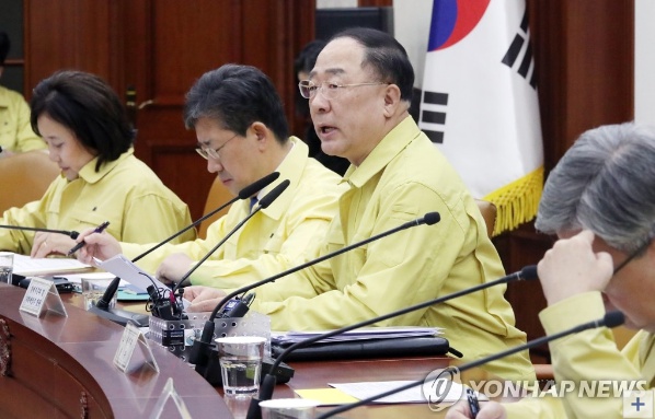 홍남기 "마스크 대량 반출 차단…자영업자 세금 신고·납부 기한 연장"