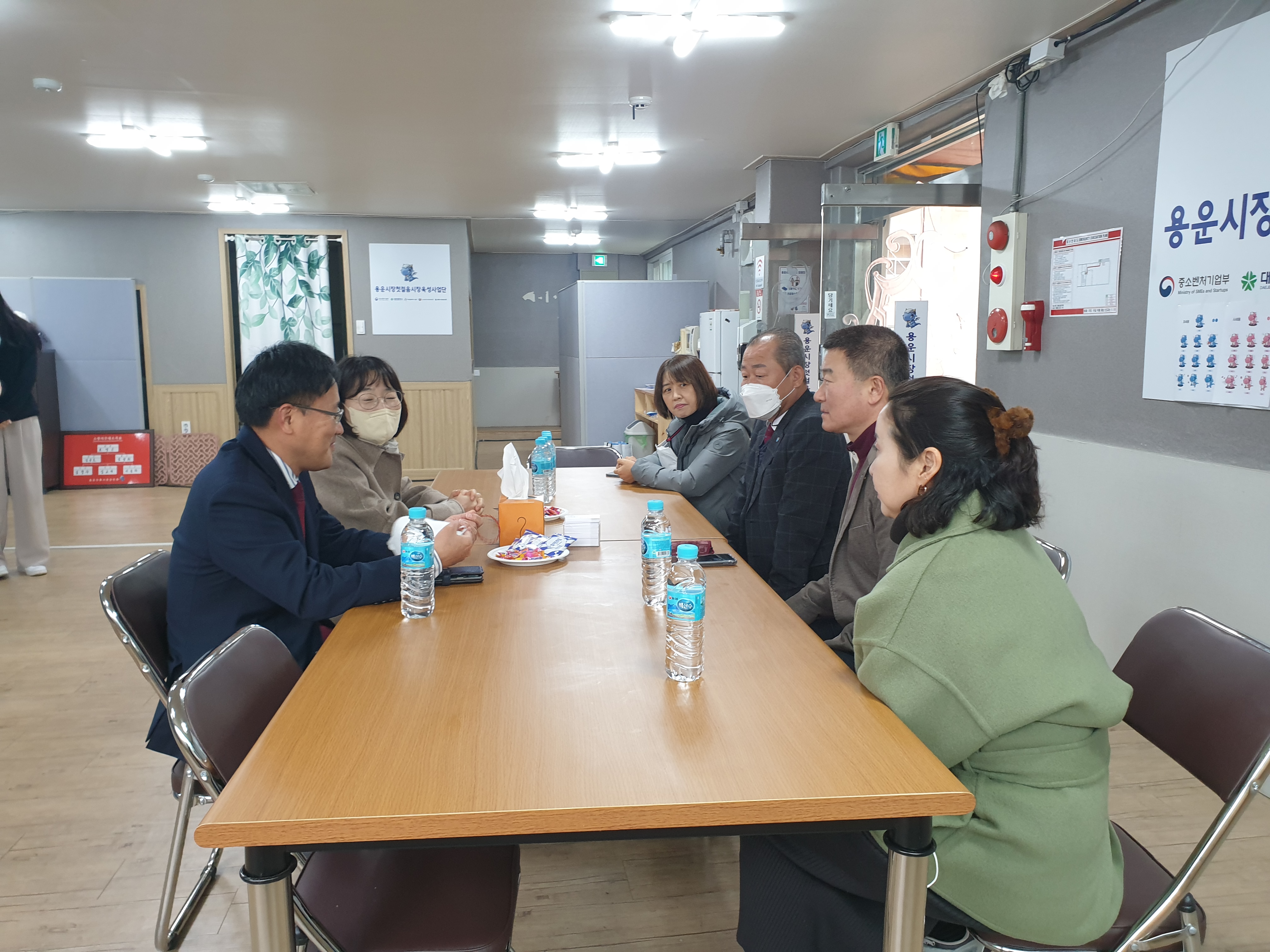 용운시장 대전 세종 지방중소벤처기업청장님 방문